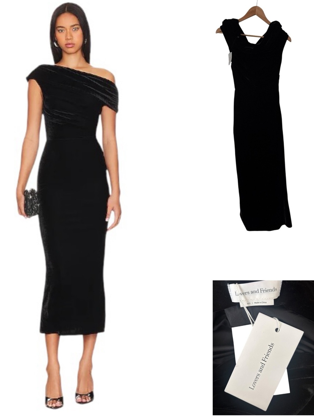 Lovers and Friends Willa Midi Velvet Dress